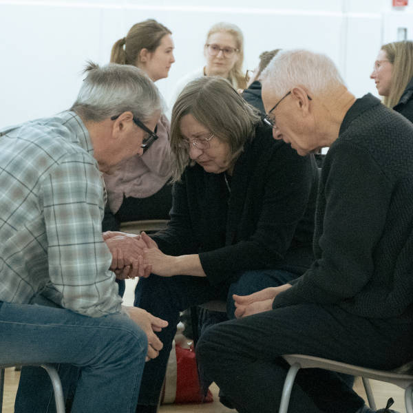 Group of people praying
